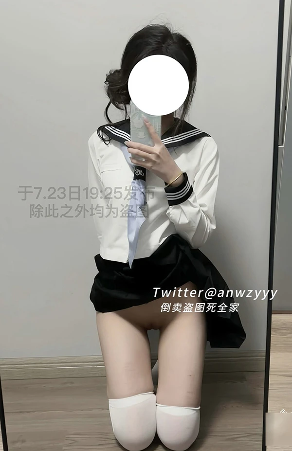 推特美女@anwzyyy 居家私拍白嫩人体尺度图